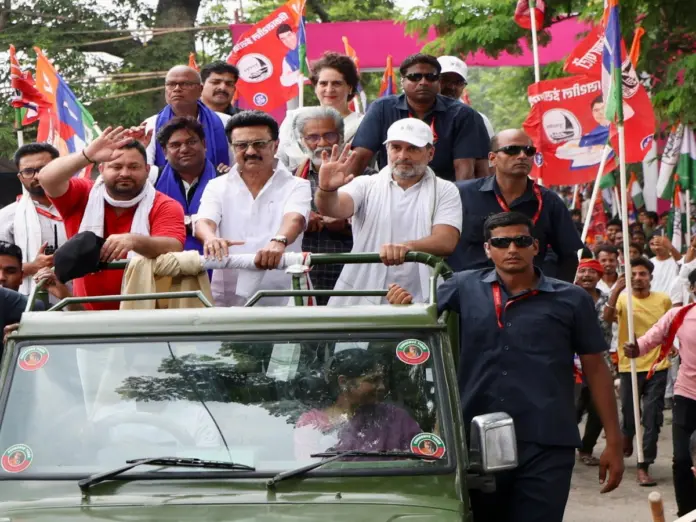 MK Stalin in Bihar, MK Stalin , Vote Chor, Vote Chori, Bihar Stalin, Stalin in bihar, Rahul Gandhi, BJP, बिहार में एमके स्टालिन,