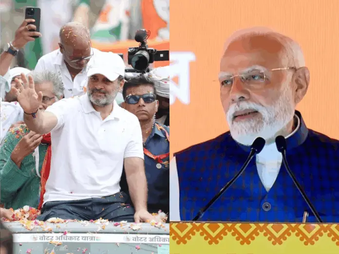 pm modi, rahul gandhi, biahr assembly election, voter adhikar yatra