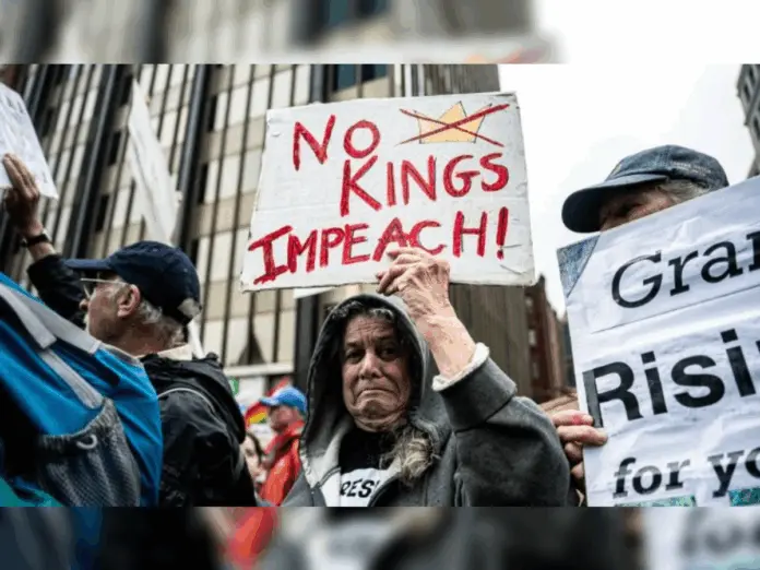 No Kings Protest,no kings protest against trump,donald trump jr,donald trump truth social,protest against trump in dc,