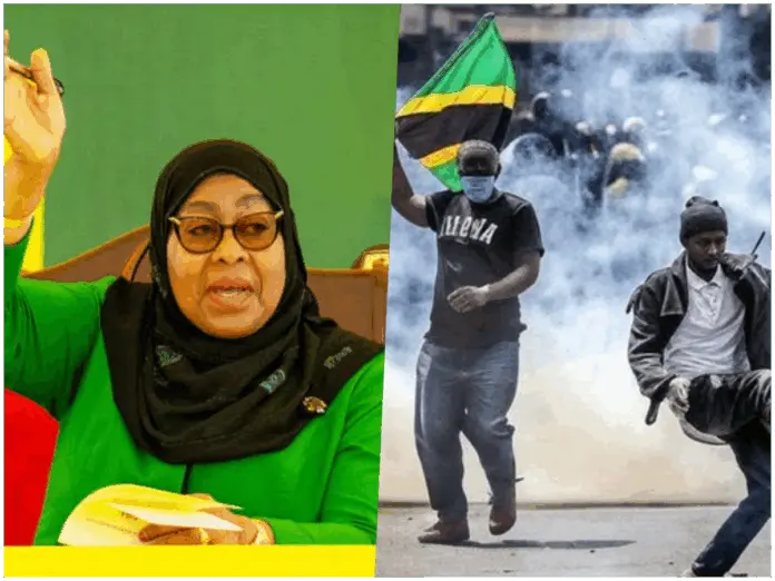 Tanzania protests,Samia Suluhu Hassan,internet blackout Tanzania, Tanzanian opposition violence,