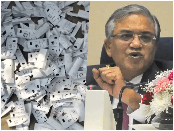 Thousands of VVPAT slips found on the roadside in Samastipur.