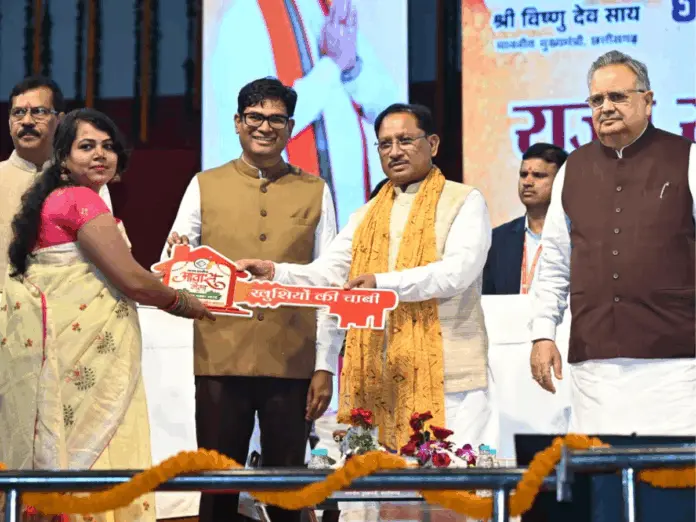 chhattisgarh cm vishnu deo sai started housing project worth 2060 crores, छत्तीसगढ़