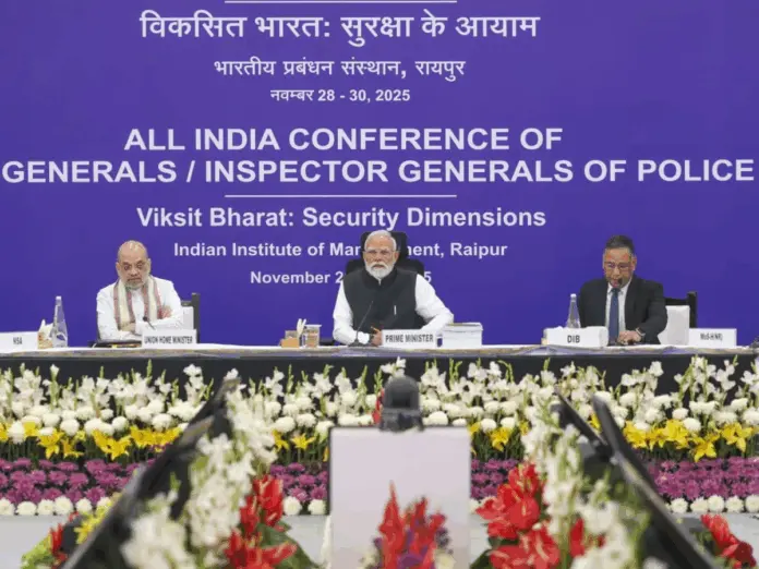 chhattisgarh pm modi chairs three day all india convention of dgp ig, पीएम मोदी