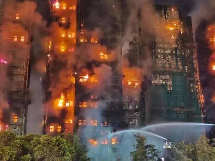 hong kong fire death toll