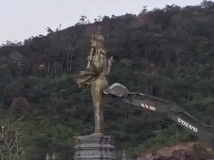india combodia concerns over lord vishnu statue demolition during thai-combodia dispute, थाईलैंड-कंबोडिया विवाद
