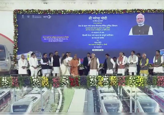 pm modi merrut metro flag off