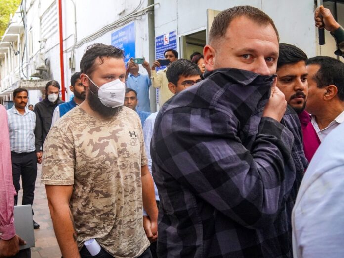 New Delhi: Foreign nationals are brought to the Special National Investigation Agency Court at Patiala House Courts in connection with a case related to alleged illegal entry into Mizoram and suspected links with insurgent groups in Myanmar, in New Delhi on Monday, March 16, 2026. (Photo: IANS)