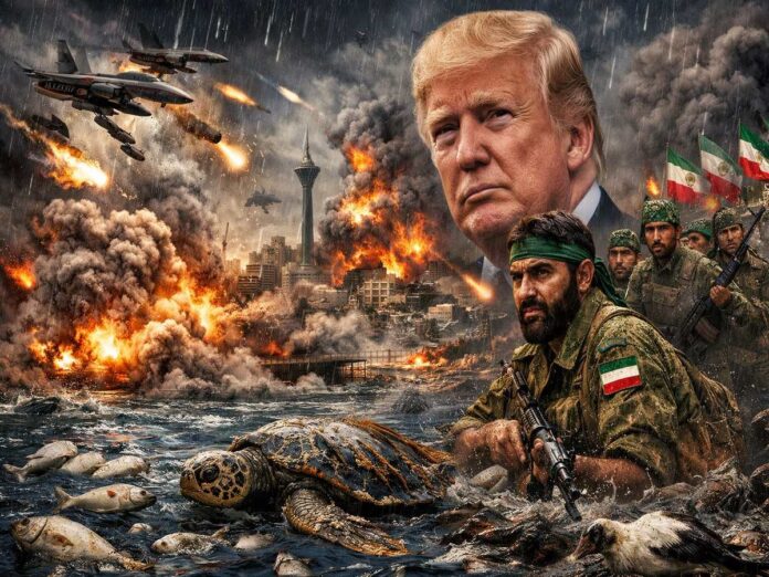 Iran War and Pollution (Photo- AI)