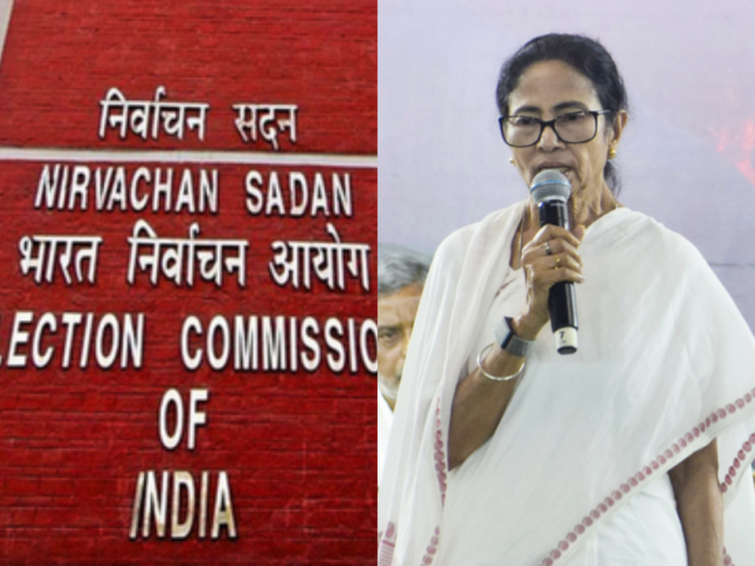 west bengal election commission removes 5 top police officials and 11 dms amid assembly election, पश्चिम बंगाल, ममता बनर्जी