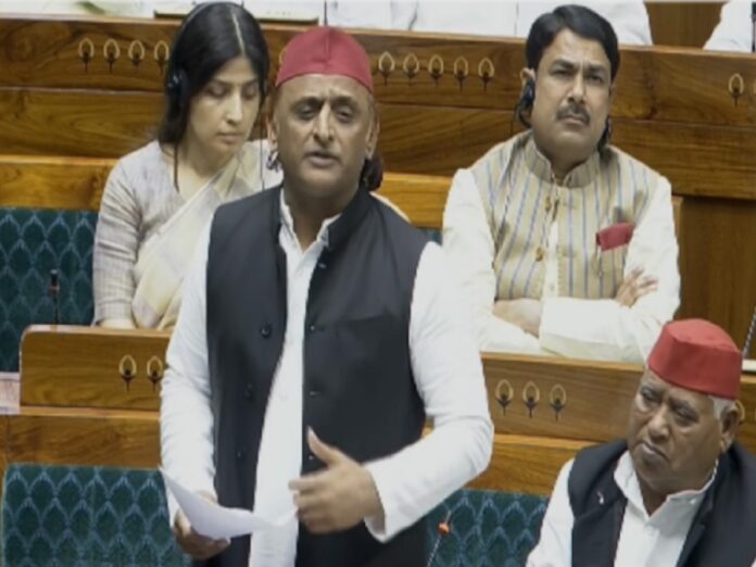 Akhilesh Yadav in Lok Sabha