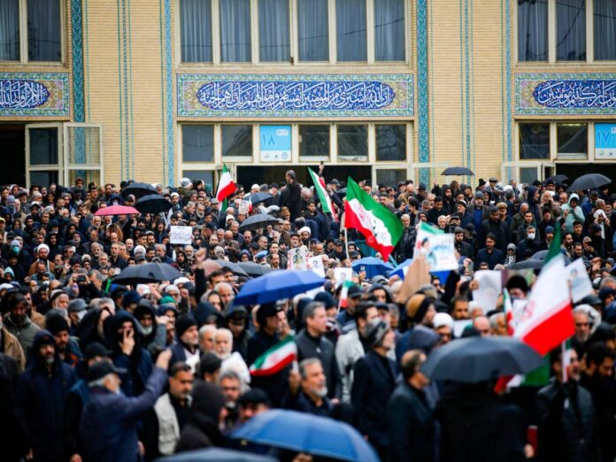 Iran People on street (Photo- IANS)