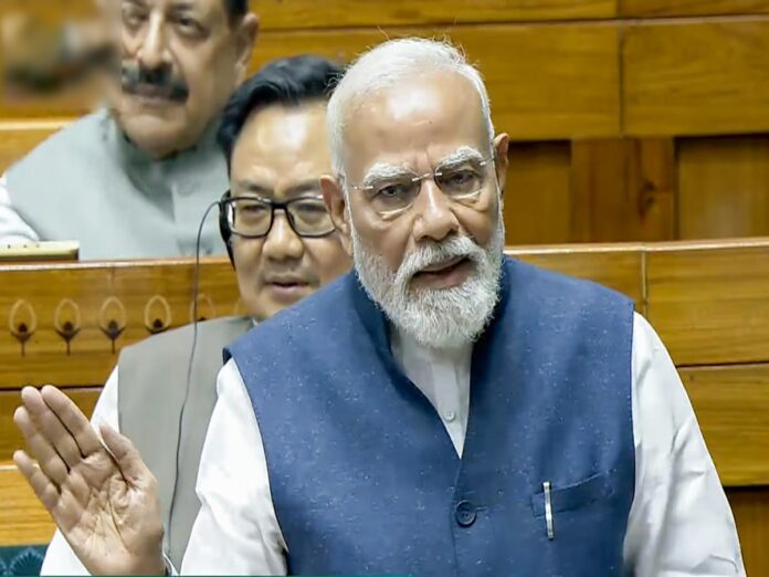 Narendra Modi in Lok Sabha