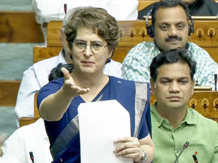 priyanka gandhi chanakya jibe at amit shah on women reservation bill, प्रियंका गांधी, महिला आरक्षण बिल, अमित शाह, संसद मानसून सत्र