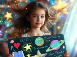 a girl a slate and a world