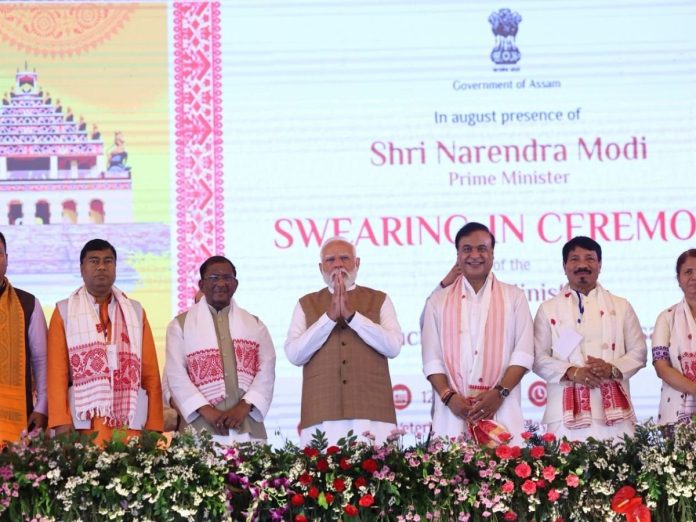 himnata biswa sarma oath ceremony, हिमंता बिस्वा सरमा