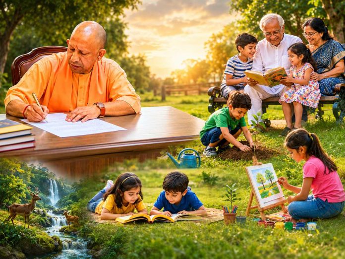 योगी की पाती, बच्चों को नाम योगी की पाती,