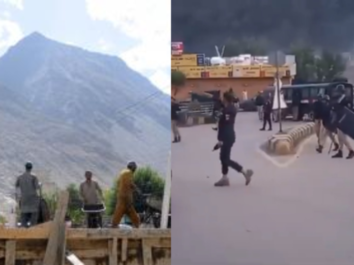 pok tension escalate pakistani forces fire tear gas o protestors