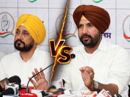 Amarinder Singh Raja Warring and Charanjit Singh Channi