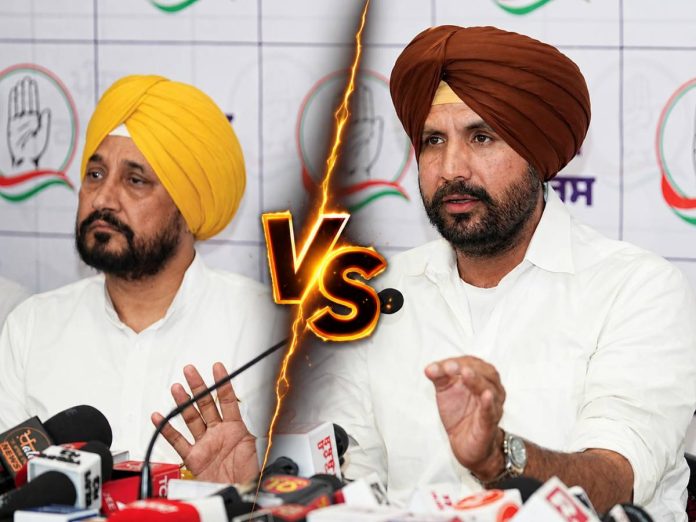 Amarinder Singh Raja Warring and Charanjit Singh Channi