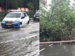 delhi ncr heavy rain disrupts normal life roads turned into torrents three people dead , दिल्ली