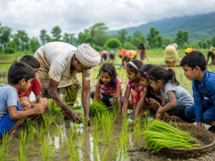 धान रोपनी, धान की रोपाई, धान की खेती