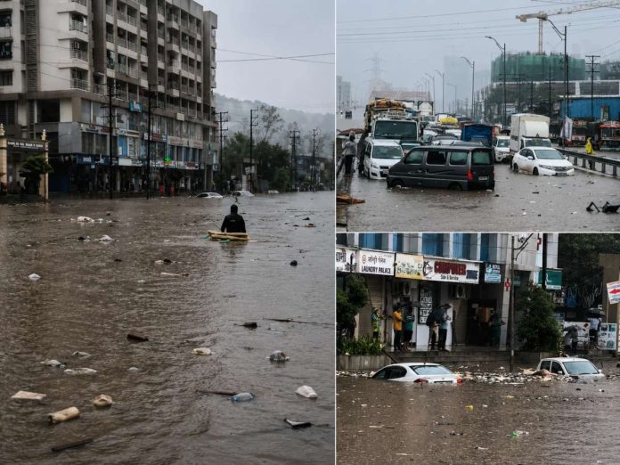 mansoon in mumbai, heavy ran in mumbai, maharashtra rain alert,