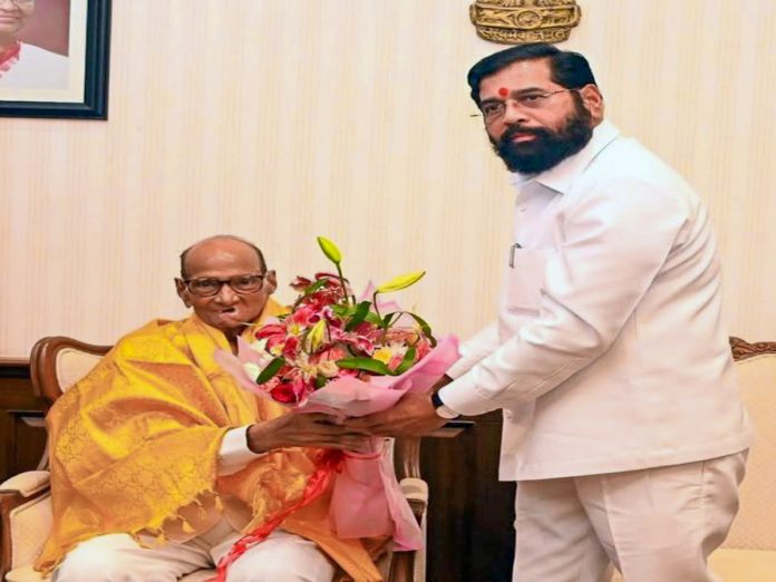 Sharad Pawar and Eknath Shinde