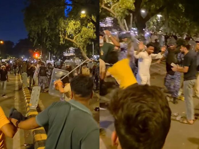 tension-escalate-near-jantar-mantar-between-protestores-and-police INTERNET SHUT DOWN, जंतर-मंतर