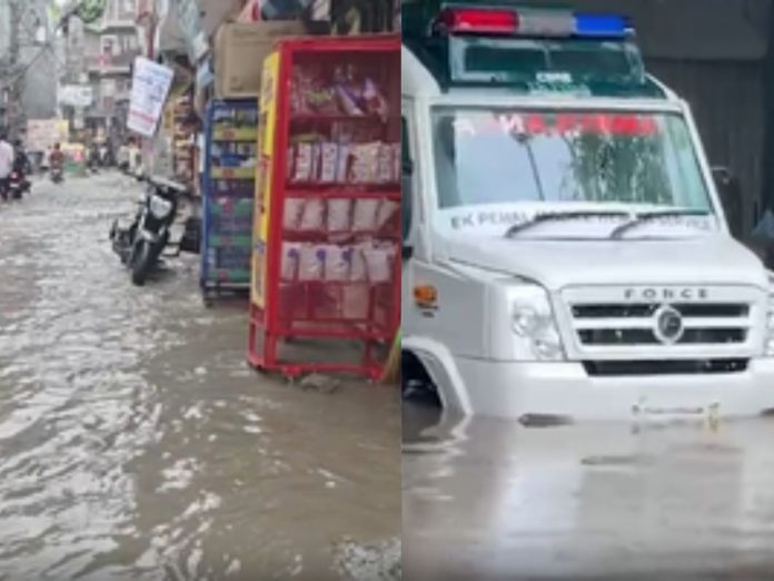 delhi ncr rain lashes waterlogging in various areas imd alert, दिल्ली-एनसीआर